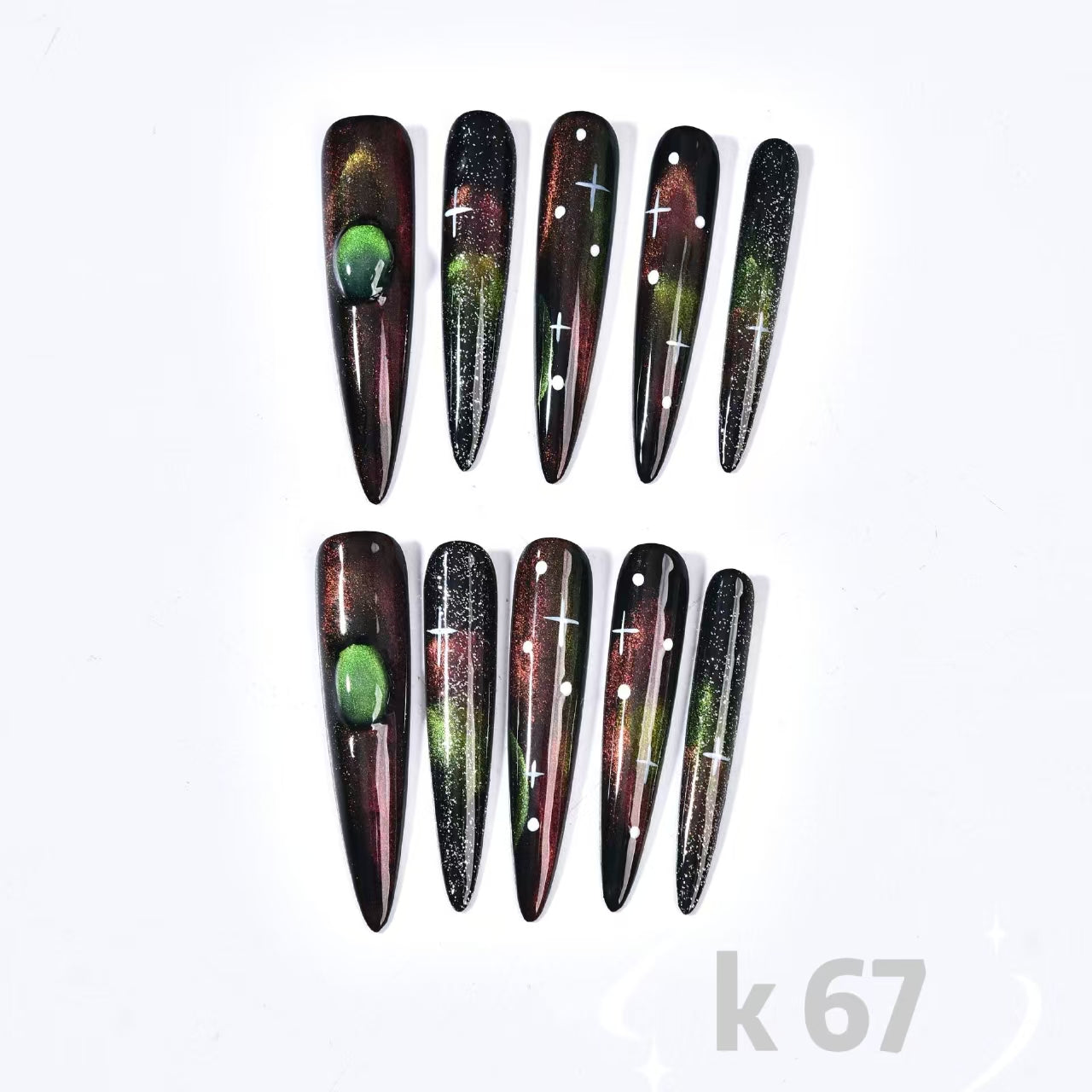 TK Wind Foreign Trade Shein Cross-Border Temu Handmade Wearable Nails Fashion Trendy European and American Style ins Feng Chang Almond Style67